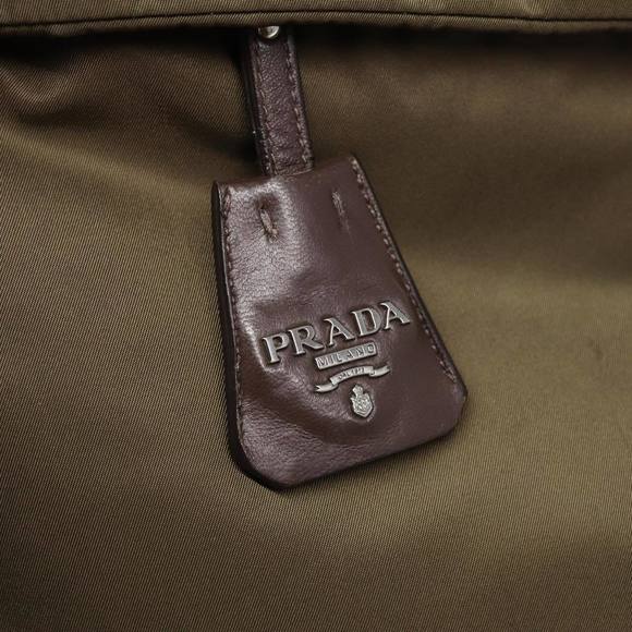 PRADA Tote Bag Nylon Khaki Auth bs16354 - Picture 10 of 16